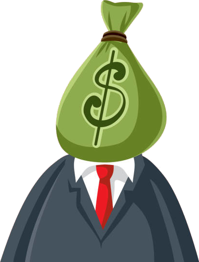Illustration representing economic conservatism and inequality