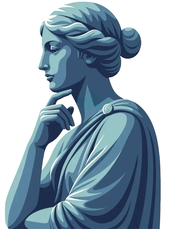 Illustration representing philosophy and reflective thought